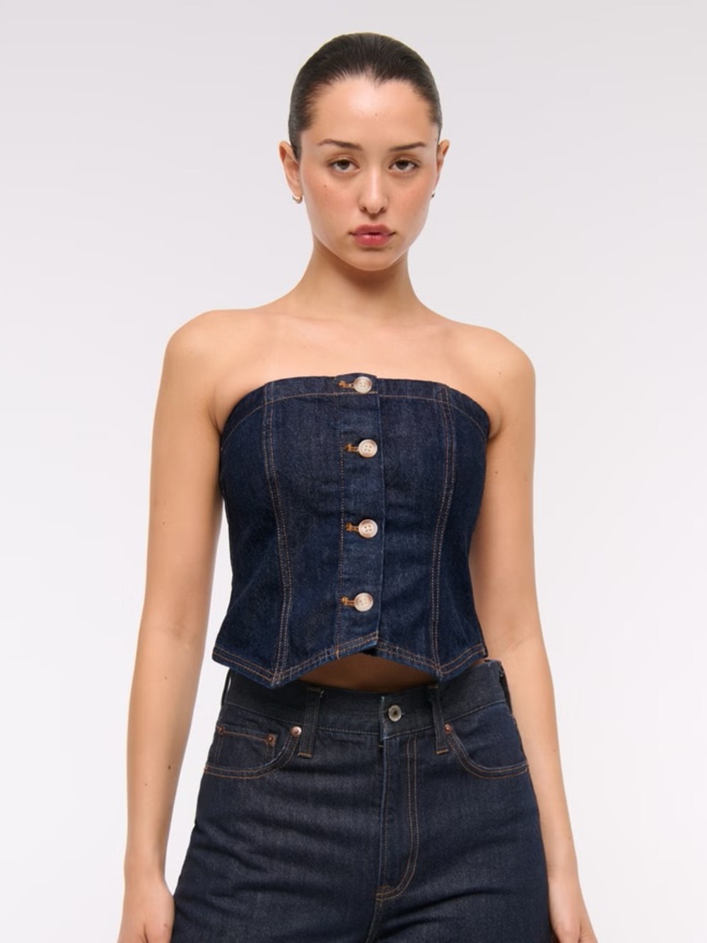 Abercrombie Denim Bandeau Top